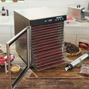 LEM BigBite 16-Tray Stainless Steel Dehydrator Jerky Meat Vegetables 1200W