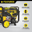 Champion 9200W Portable Gas Powered Generator CO Shield Electric Start 201110