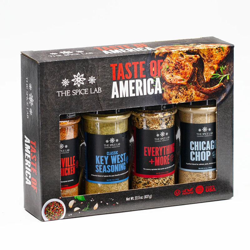 Spice Lab Taste of America Seasoning Collection 4 Pack Gluten Free 2052-GS-GRO