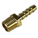1/4" x 1/4" Hose ID x Male NPTF Hose Barb Rigid Male Adapter Solid Brass Fitting 220CC