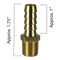 3/8" X 1/4" MNPT Brass Air Hose Barb Fitting For 3/8" Hose 220EE