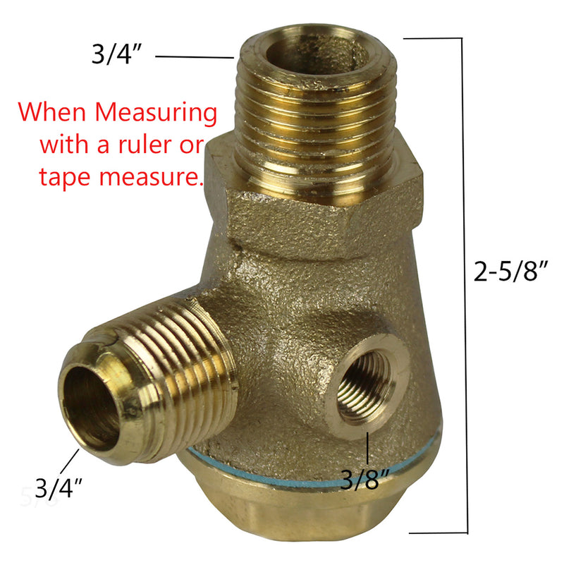 Puma 1/2 Male NPT Air Compressor Check Valve OEM Replacement  2414025T