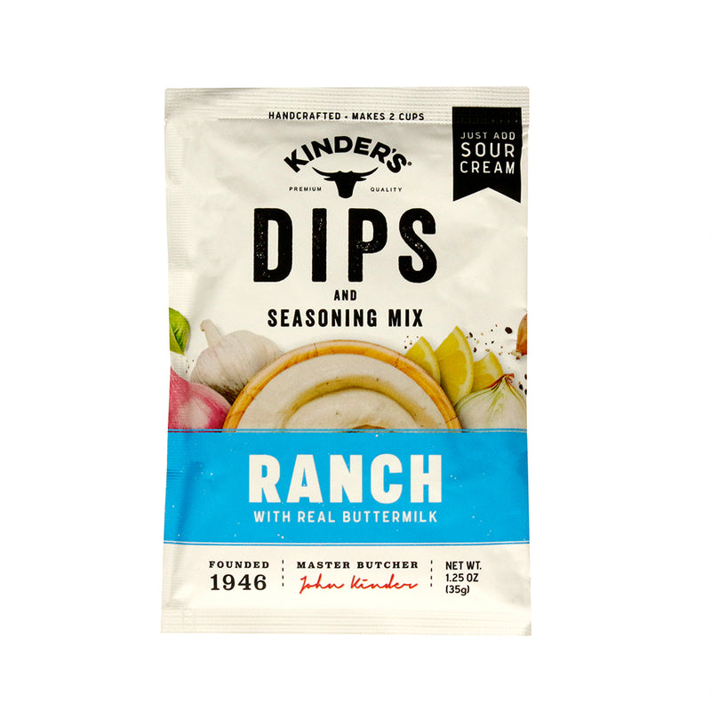 Kinder's Premium Quality Ranch Dip and Seasoning Mix Buttermilk Gluten Free 1oz