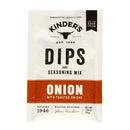 Kinder's Onion Dip and Seasoning Mix Handcrafted with Real Onion 1.25 oz Package