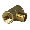 Male Branch Tee 1/2" Male NPT x 1/2" Female NPT Brass Union Tee Pipe Connector