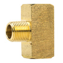 Male Branch Tee 1/2" Male NPT x 1/2" Female NPT Brass Union Tee Pipe Connector