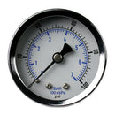 1/4" 100 PSI Compressed Air Pressure Gauge 2" Face Back Mount 2B100-Gauge
