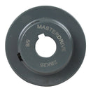 3" Double Groove B Section 5L Sheave with 1" Keyed Bore - 2BK28