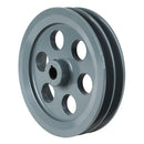 7.75" Inch Dual Groove Pulley B Section Belt 5L for 3/4 Inch Keyed Shaft Cast Iron 2BK80-3/4