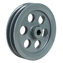 7.75" Inch Dual Groove Pulley B Section Belt 5L for 3/4 Inch Keyed Shaft Cast Iron 2BK80-3/4