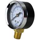 2" Face 1/4" NPT 0 - 200 PSI Pressure Gauge Lower Side Mount