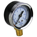 2" Face 1/4" NPT 0 - 200 PSI Pressure Gauge Lower Side Mount