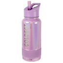 The Coldest Sports Water Bottle 32oz Straw Lid Stainless Steel Purple Glitter