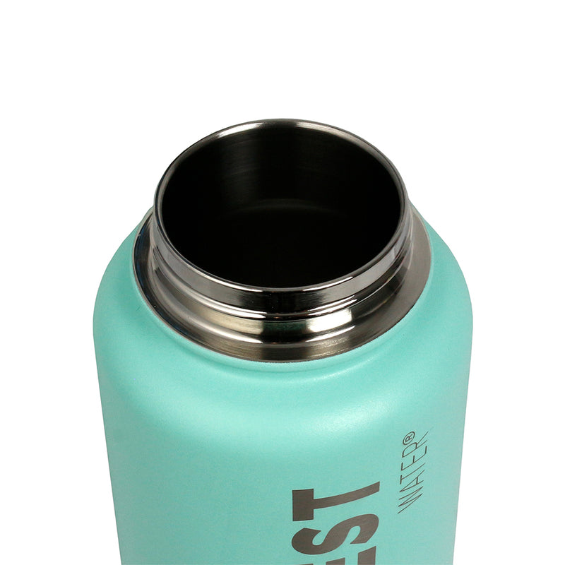 The Coldest Sports Water Bottle 32oz Straw Lid Stainless Steel Oceanic Green