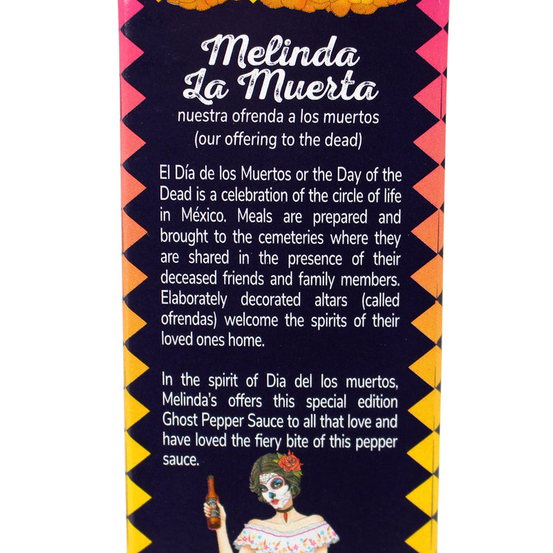 Melinda's La Muerta Hot Sauce Limited Edition Ghost Pepper Vegan Non GMO  3650