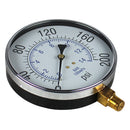 Large 4.5" 200 PSI Air Compressor Tank Pressure Gauge 1/4" Male NPT Threads