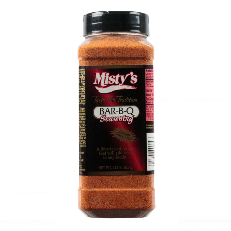 Misty's Steakhouse BBQ Seasoning Gluten Free No MSG Meat Poultry Game 24 Ounce