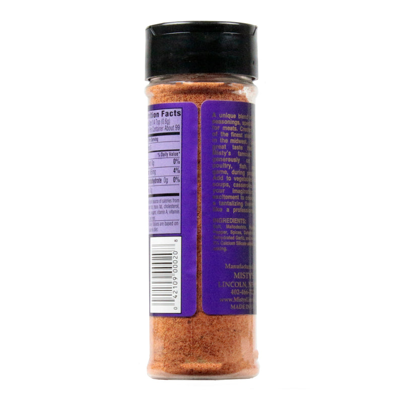 Misty's Steakhouse Cajun Seasoning  Gluten Free No MSG 3 Ounce Shaker Bottle