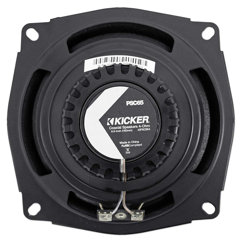 Kicker PS Series 6.5 Inch Powersports Coaxial Speakers 60W RMS 120W Peak 4 Ohm