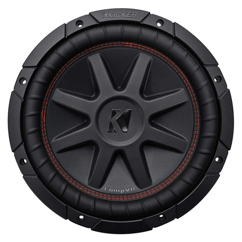 Kicker CompVR 10" Subwoofer 4 Ohm DVC 350W Rms 700W Peak Car Audio 43CVR104