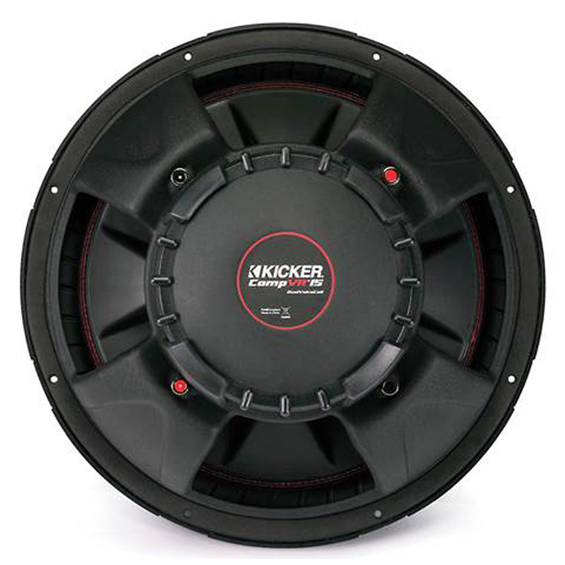 Kicker CompVR 15" Subwoofer 4 Ohm DVC 500W Rms 1000W Max Car Audio 43CVR154