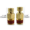 1/4" MNPT Manual Twist Style Air Compressor Tank Drain with O-Ring Seal