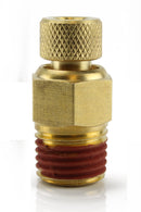 1/4" MNPT Manual Twist Style Air Compressor Tank Drain with O-Ring Seal