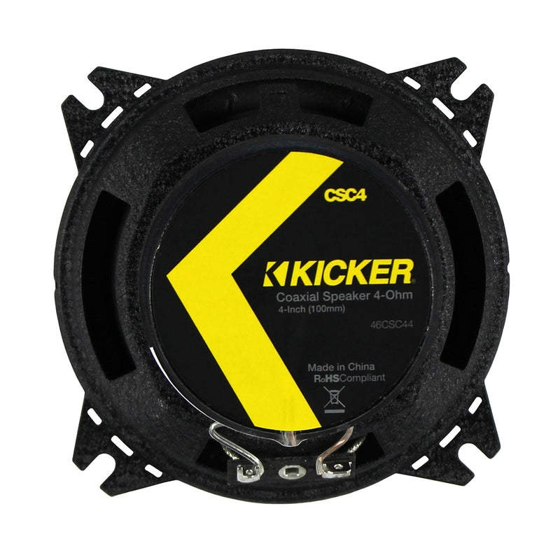 4" Coaxial Speakers 4 Ohm 50W RMS 150W Peak Kicker CS Series CSC4 46CSC44