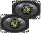 Kicker 4x6" 2-Way Coaxial Speakers 150 Watts Max 4 Ohm CS Series 46CSC464 Pair