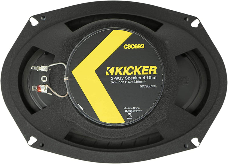 Kicker CS Series 6x9" 3-Way Car Speakers Pair 46CSC6934