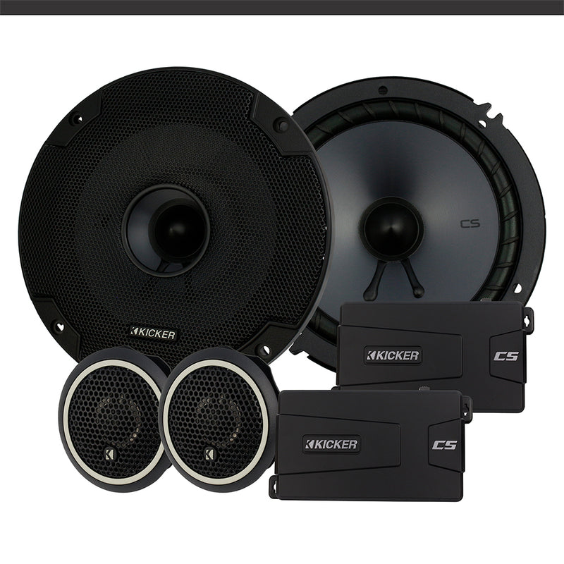 Kicker CS Series 6 1/2 Inch Component Speaker System 300W Max 100W RMS 46CSS654