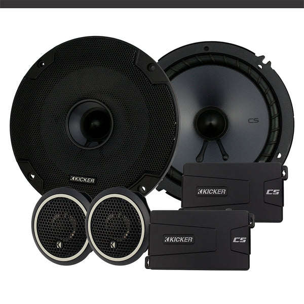 KICKER CSS65 スピーカー 300W Kicker CS Series 6 1/2 Inch Component Speaker System 300W Max 100W