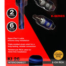 Kicker K Series 2 Channel RCA Interconnect Cable OFC 19 Feet 6 Meter 46KI26