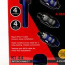 Kicker K Series 4 Channel RCA Interconnect Cable OFC 13 Feet 4 Meters 46KI44