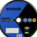 Kicker Power Wire Gray 1/0 Gauge 50 FT Spool OFC Hyper-Flex Insulation 46PWG050