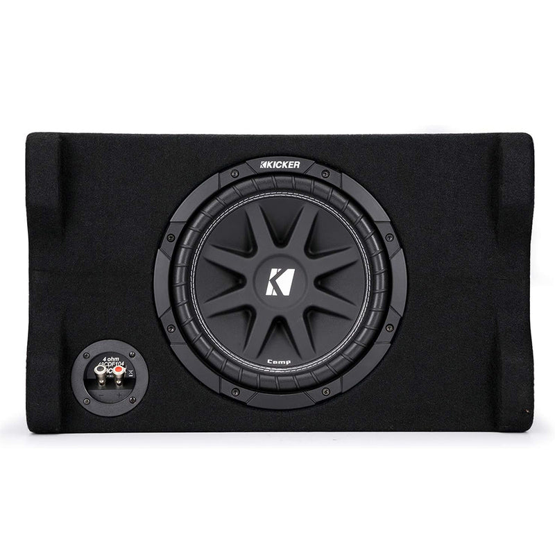 Kicker Comp 10" Down Firing Loaded Subwoofer Enclosure 4 Ohm 150W Rms 48CDF104