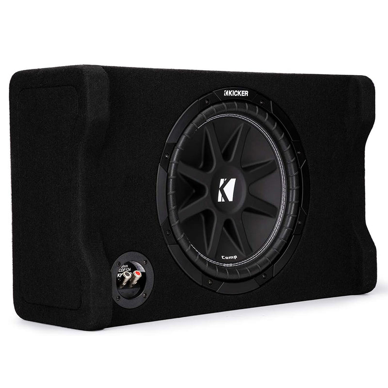 Kicker Comp 12" Down Firing Loaded Subwoofer Enclosure 4 Ohm 150 Rms 48CDF124