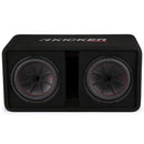 Kicker COMPR 10" Dual Subwoofers Loaded Vented Enclosure 2 Ohm 800 Rms 48DCWR102