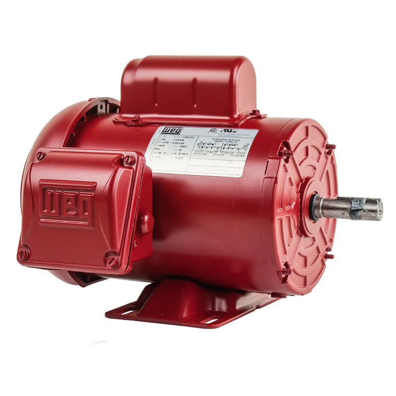 1/2 HP Air Compressor Electric Motor W56 Frame 1730 RPM Single Phase WEG .5018ES1RFDW56-S