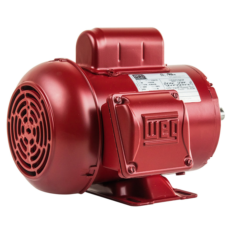 1/2 HP Air Compressor Electric Motor W56 Frame 1730 RPM Single Phase WEG .5018ES1RFDW56-S