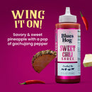 Blues Hog Sweet Chili Wing Sauce 12 Oz Gluten Free All Natural Pineapple 50410