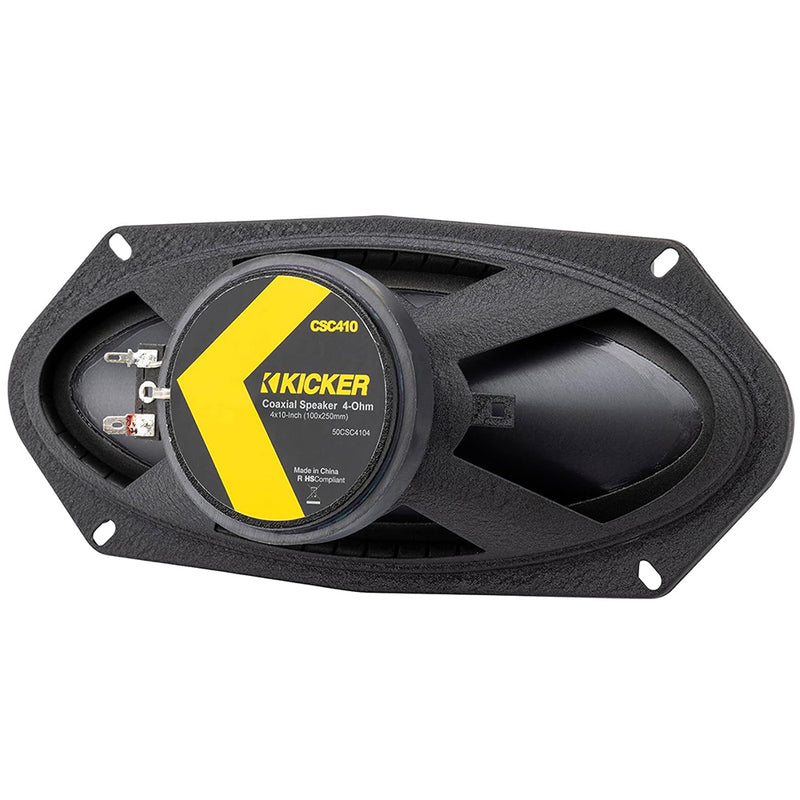 Kicker CS Series 4x10" Coaxial Car Speaker Pair 75W Rms 225W Peak 4 Ohm CSC4104