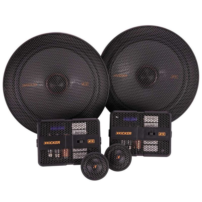 Kicker KS Series 6-3/4" Component Speaker System 250W Max 125W Rms 51KSS6704