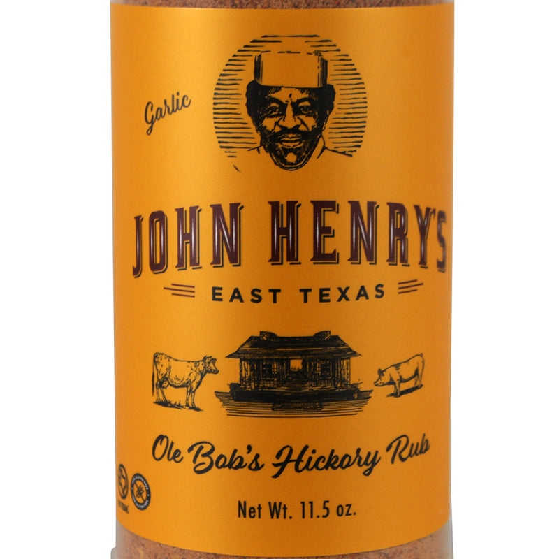 John Henry's Store Ole Bobs Hickory w/ Garlic Rub Seasoning 11.5 Oz Bottle 55126