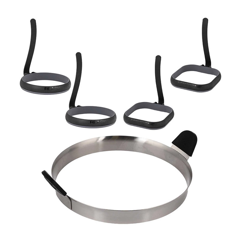 Blackstone Omelet and Egg Ring Kit Silicone w/ Heat Resistant Handles 5515