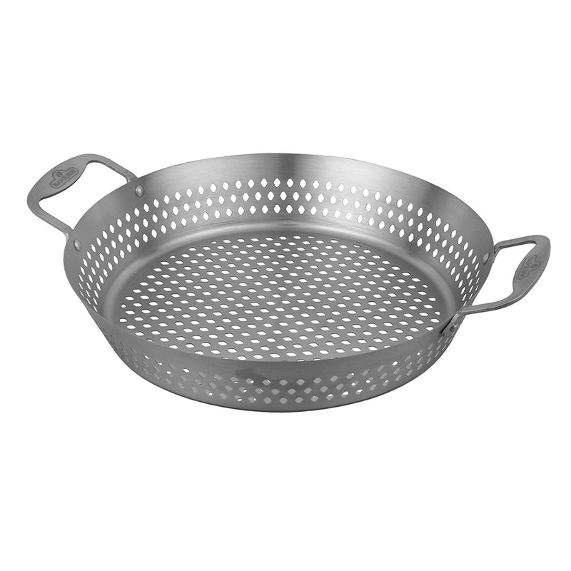 Napoleon Stainless Steel 12 Inch Grilling Wok Topper Perforated With 2 Handles