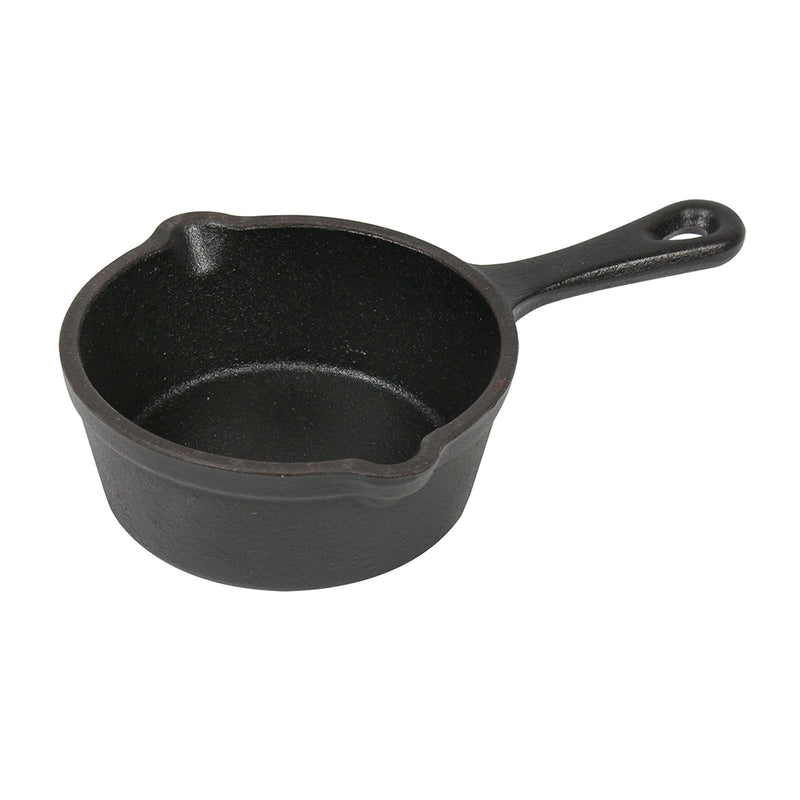 Napoleon Cast Iron Dessert Cooker 4 Inch Pan With Pour Spouts And Hanging Hole