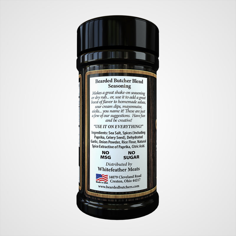 Bearded Butcher Original Seasoning All Purpose Sugar Free Hardy & Mild 6oz