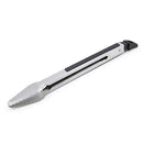 Broil King 12" Baron Tongs Stainless Steel Double Scalloped Tips Soft Grip 64036