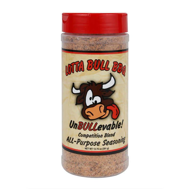Lotta Bull BBQ UnBULLevable All-Purpose Seasoning Rub Award-Winning 13.76 Oz